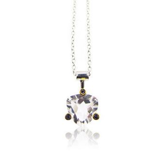 lady necklace   clear quartz by maya magal