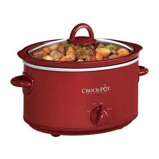 Crock pot SCV401 TR Oval Slow Cooker 1 gal Red by CROCK POT Kitchen & Dining