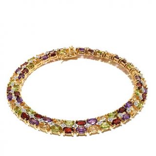 Technibond® 14.02ct Multigemstone Line Bracelet