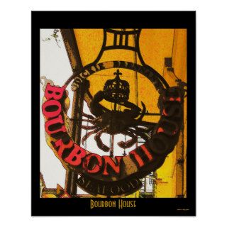 Bourbon House Seafood Posters