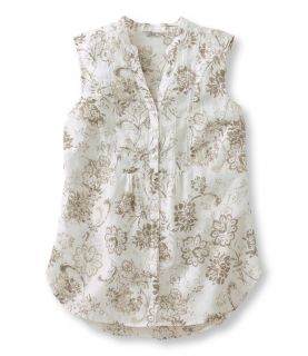 Premium Washable Linen, Sleeveless Shirt Print