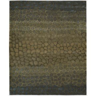 Nourison Hand tufted Dimensions Multicolor Animal pattern Rug (76 X 96)