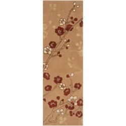 Hand tufted Beige Cordova Wool Rug (26 X 8)