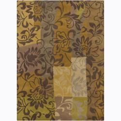 Hand tufted Traditional Mandara Floral Wool Rug (5 X 7)