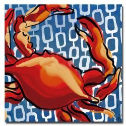 Working Girls Design 'Crab' Canvas Art Trademark Fine Art Canvas