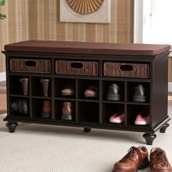 Upton Home Kelly Black Entryway Bench