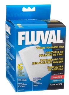 Fluval Fine Filter Water Polishing Pad for 304/305/404/405 Models   6 Pack  Aquarium Filter Accessories 