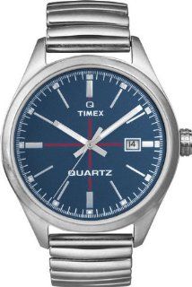 Timex Originals T2N404 Mens T Series Blue Dial Steel Expander Watch Watches