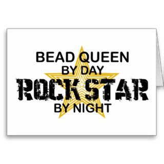 Bead Queen Rock Star by Night Card