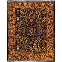 Safavieh Handmade Golden Jaipur Black/ Gold Wool Rug (96 X 136)