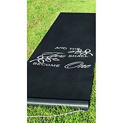 Hbh Black Two Shall Become One Aisle Runner