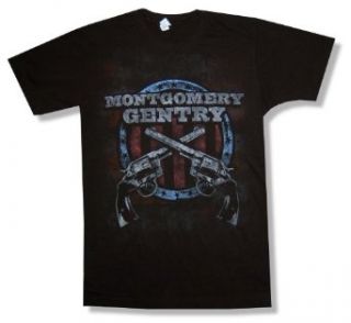 Montgomery Gentry Double Guns Black Tour T Shirt New Adult at  Mens Clothing store Fashion T Shirts