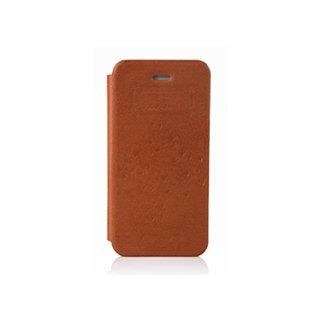 VOIA ACC VOIAIP406BRN Leather Case for iPhone 5   1 Pack   Retail Packaging   Brown Cell Phones & Accessories