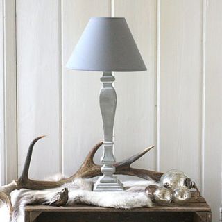 gustavian grey lamp by magpie living