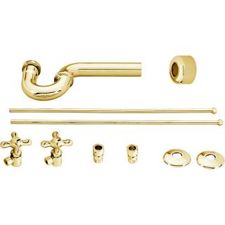 Belle Foret Polished Brass Lavatory Angle Supply Kit