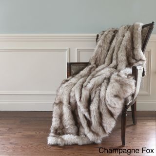 Wild Mannered Luxury Long Hair Faux Fur 58x60 Lap Throw