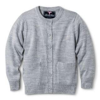 French Toast Girls School Uniform Knit Cardigan Sweater   Grey 10