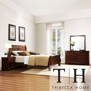Tribecca Home Milford Louis Phillip 5 piece Queen size Sleigh Bedroom Set