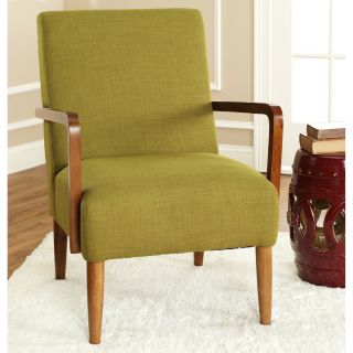 Safavieh Retro Collection Green Linen Blend Club Chair