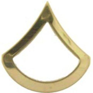 U.S. Army E3 Private First Class Pin Gold Plated 1" Sports & Outdoors