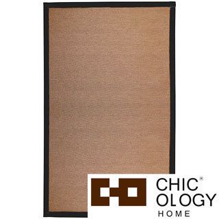 Chicology Audrick Black Khaki Floor Mat (4 X 6)