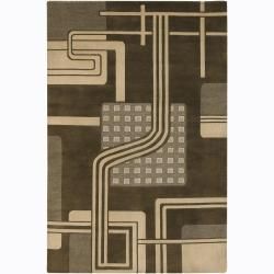 Hand knotted Mandara Wool Area Rug (5 X 76)