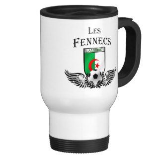 Stylish Les fennecs flag of Algeria badge Coffee Mug