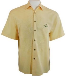 Bamboo Cay Men's Tropical Style Shirt in Banana Yellow   Banana Leaves at  Mens Clothing store Button Down Shirts