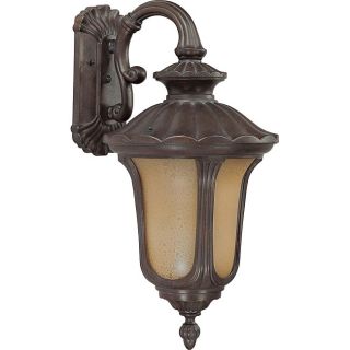 Beaumont 1 Light Arm Down Fruitwood Small Wall Sconce