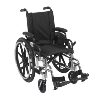 Viper 14 inch Wheelchair With Flip back Desk Arms And Front Riggings