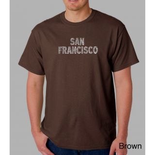 Los Angeles Pop Art Los Angeles Pop Art Mens San Francisco T shirt Brown Size 3XL