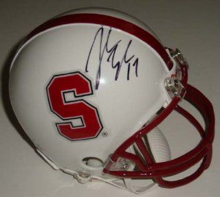 John Lynch Signed Stanford Mini Helmet Sports Collectibles
