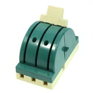 AC 380V 63A 3 Pole Double Throw Circuit Control Knife Disconnect Switch Green