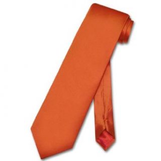 Biagio SILK NeckTie EXTRA LONG Solid BURNT ORANGE Men's XL Neck Tie at  Men�s Clothing store