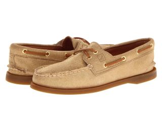 Sperry Top Sider A O 2 Eye Gold Sparkle Suede