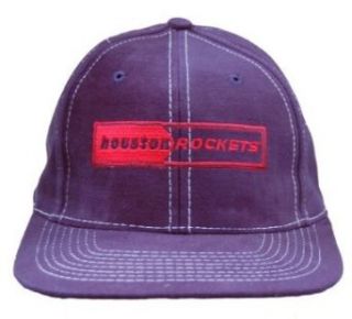 NBA Vintage Houston Rockets Snapback Hat Cap   Navy Blue  Baseball Caps  Clothing
