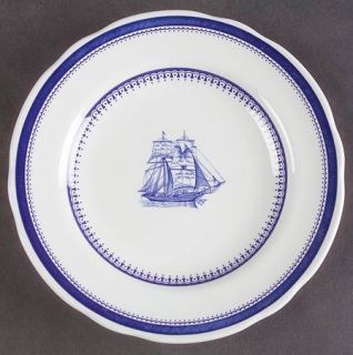 Spode Blue Clipper Bread & Butter Plate, Fine China Dinnerware   Blue Bands And
