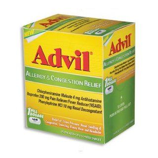 Advil Allergy & Congestion Relief   25 Packets of 1 Coated Tablet Health & Personal Care