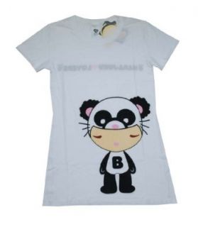 Harajuku Lovers By Gwen Stefani " Panda " Basic Short Sleeve T Shirt    White , M Clothing