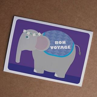 'bon voyage' card by room of imagination