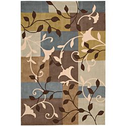 Nourison Hand tufted Contours Multicolor Polyester Rug (5 X 76)