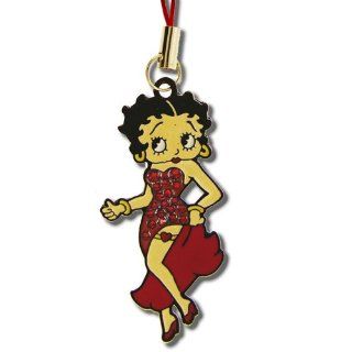 Licensed Betty Boop Cellphone Charm Betty Boop Wearing a Long Red Dress Cell Phones & Accessories
