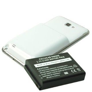 SkyTouch Back Door Cover Extented Battery for AT&T, T Mobile Samsung Galaxy Note i717  White Cell Phones & Accessories