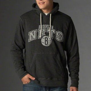 Brooklyn Nets '47 Brand Slugger Hooded Sweatshirt  Sports Fan Sweatshirts  Sports & Outdoors