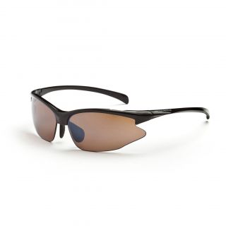 Optic Nerve Omnium Shiny Black Sport Sunglasses With 2 Lens Pairs