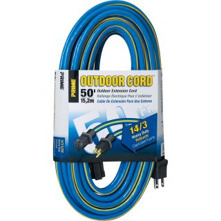 Prime Wire & Cable 125 Volt Outdoor Extension Cord — 50 Ft., Model# KC506730  Extension Cords