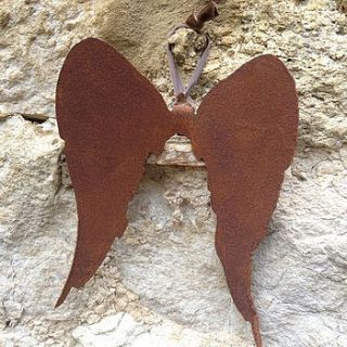 rusty angel wings by velvet brown