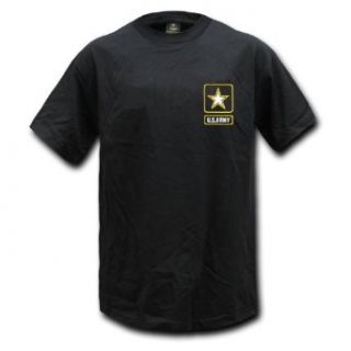 Rapid Dominance Genuine Basic Military T shirts US Army   X Large   Black   at  Mens Clothing store Athletic Shirts