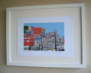 london print 'piccadilly circus' by emmeline simpson