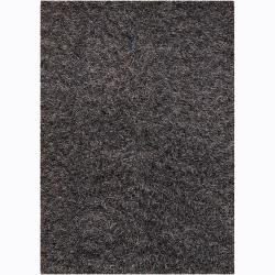 Handwoven Gray/blue/brown Mandara Shag Rug (26 X 76)